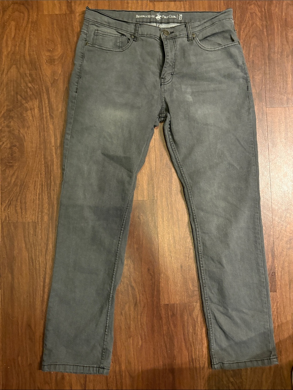Beverly Hills Polo Club Men's Slim Jeans - Gray Wash